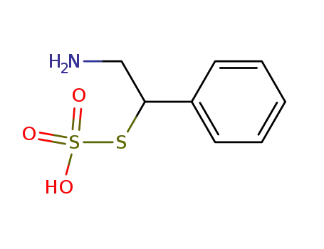 Molecular Structure of 2218-01-1 (S-(2-amino-1-phenylethyl) hydrogen sulfurothioate)