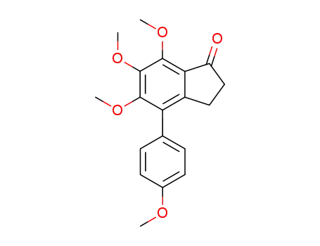 5,6,7-trimethoxy-4-(4-methoxy-phenyl)-indan-1-one
