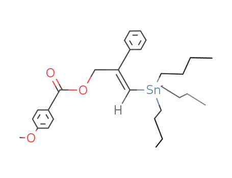 (4-methoxy-C<sub>6</sub>H<sub>4</sub>)C(O)OCH<sub>2</sub>C(phenyl)CHSn(butyl)3