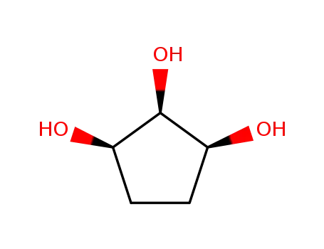 Molecular Structure of 34361-69-8 (Cyclopentane-1β,2β,3β-triol)