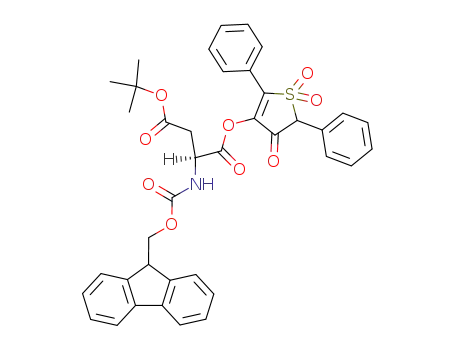 L-Aspartic acid, N-[(9H-fluoren-9-ylmethoxy)carbonyl]-,
1-(4,5-dihydro-4-oxo-2,5-diphenyl-3-thienyl) 5-(1,1-dimethylethyl) ester,
S,S-dioxide