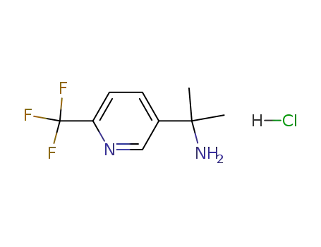 Molecular Structure of 1031721-46-6 (1-Methyl-1-(6-trifluoroMethyl-pyridin-3-yl)-ethylaMine hydrochloride)