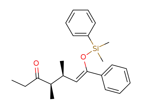 (Z)-(4R,5S)-7-(Dimethyl-phenyl-silanyloxy)-4,5-dimethyl-7-phenyl-hept-6-en-3-one