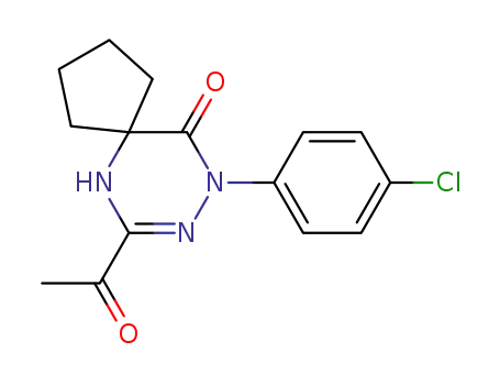 6,8,9-Triazaspiro[4.5]dec-6-en-10-one, 7-acetyl-9-(4-chlorophenyl)-