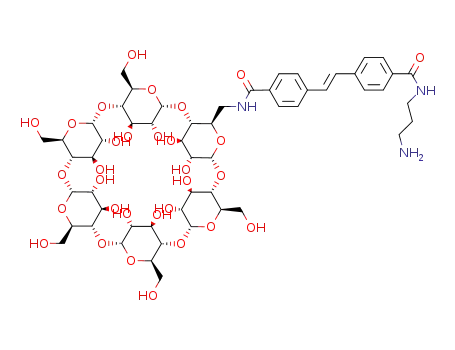 (E)-N-(6A-deoxy-α-cyclodextrin-6A-yl)-4-aminocarbonyl-4'-(3-aminopropylaminocarbonyl)stilbene