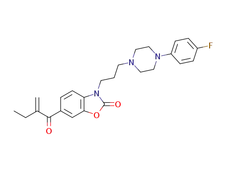 3<3<4(4-fluorophenyl)piperazinyl>propyl>-6-(2-methylidenebutanoyl)-2(3H)benzoxazolone