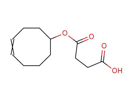 Molecular Structure of 479544-59-7 (Butanedioic acid, mono-4-cycloocten-1-yl ester)