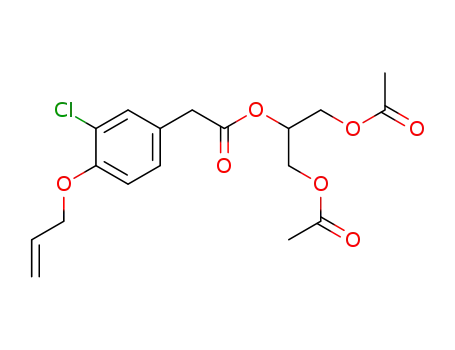 (4-Allyloxy-3-chloro-phenyl)-acetic acid 2-acetoxy-1-acetoxymethyl-ethyl ester