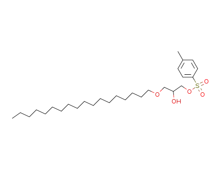Molecular Structure of 86541-07-3 (2-hydroxy-3-(octadecyloxy)propyl p-toluenesulfonate)
