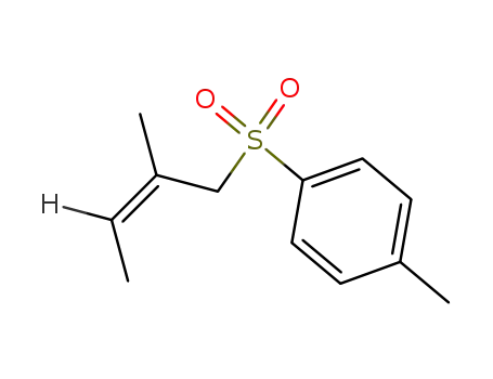 Molecular Structure of 42091-68-9 (Benzene, 1-methyl-4-[(2-methyl-2-butenyl)sulfonyl]-, (Z)-)