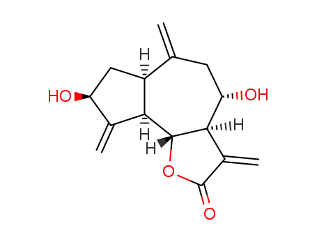 Azuleno[4,5-b]furan-2(3H)-one,
decahydro-4,8-dihydroxy-3,6,9-tris(methylene)-