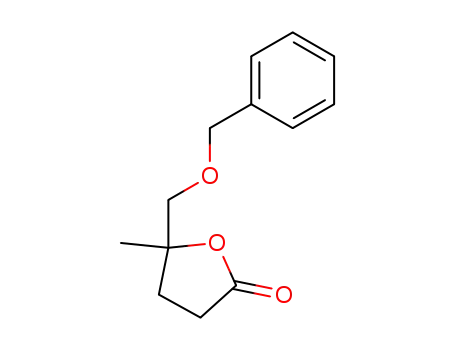 Molecular Structure of 92527-67-8 (2(3H)-Furanone, dihydro-5-methyl-5-[(phenylmethoxy)methyl]-)