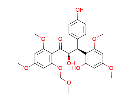 Molecular Structure of 62701-87-5 (1-Propanone,
1-[2,4-dimethoxy-6-(methoxymethoxy)phenyl]-2-hydroxy-3-(2-hydroxy-4,
6-dimethoxyphenyl)-3-(4-hydroxyphenyl)-)