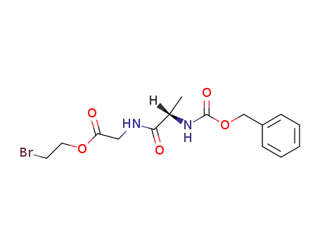 Molecular Structure of 71274-24-3 (Glycine, N-[N-[(phenylmethoxy)carbonyl]-L-alanyl]-, 2-bromoethyl ester)