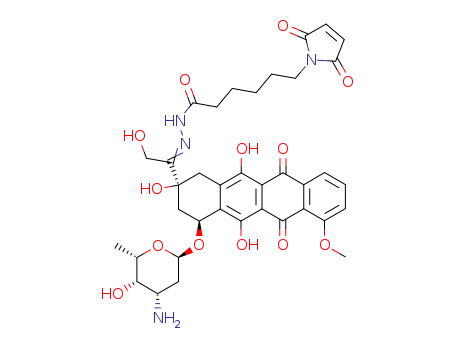 (E)-N'-(1-((2R,4R)-4-((2S,4R,5R,6R)-4-aMino-5-hydroxy-6-Methyltetrahydro-2H-pyran-2-yloxy)-2,5,12-trihydroxy-7-Methoxy-6,11-dioxo-1,2,3,4,6,11-hexahydrotetracen-2-yl)-2-hydroxyethylidene)-6-(2,5-dioxo