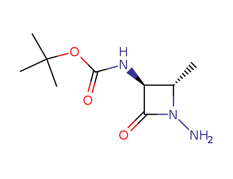 Molecular Structure of 121142-81-2 (4(S)-Methyl-3(S)--2-oxo-1-aMinoazetidine)