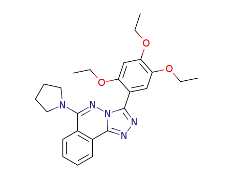 1,2,4-Triazolo(3,4-a)phthalazine, 6-(1-pyrrolidinyl)-3-(2,4,5-triethoxyphenyl)-