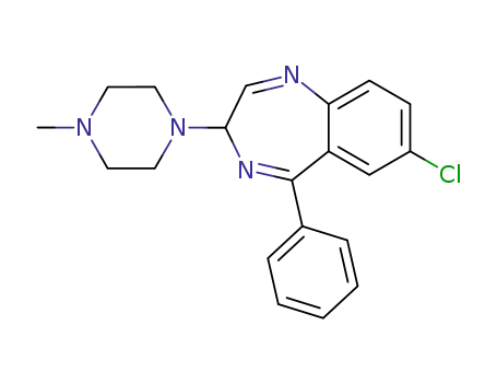3H-1,4-Benzodiazepine, 7-chloro-3-(4-methyl-1-piperazinyl)-5-phenyl-