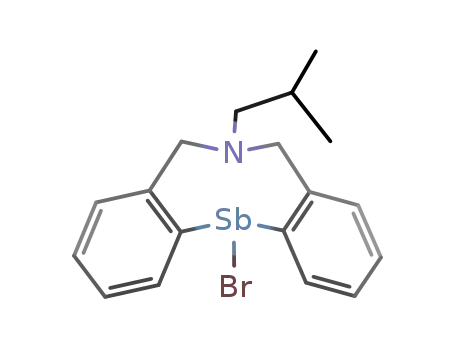 Molecular Structure of 904689-26-5 (12-bromo-N-(2-methylpropyl)-5,6,7,12-tetrahydrodibenz[c,f][1,5]azastibocine)