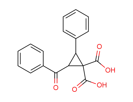2-benzoyl-3-phenyl-cyclopropane-1,1-dicarboxylic acid