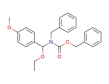 Carbamic acid, [ethoxy(4-methoxyphenyl)methyl](phenylmethyl)-,
phenylmethyl ester