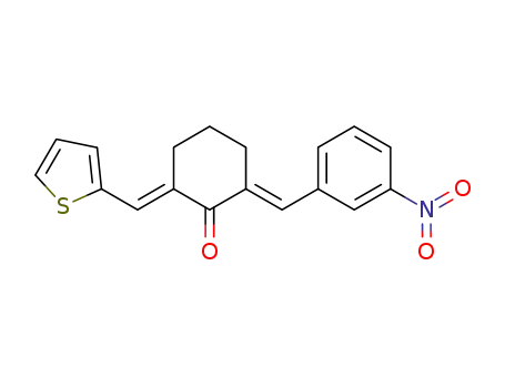 (E,E)-2-thienylmethylene-6-(3-nitrophenylmethylene)cyclohexanone