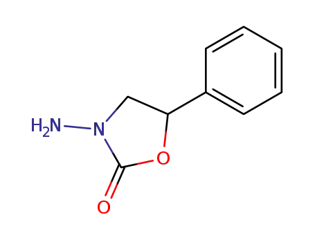 Molecular Structure of 55041-23-1 (2-Oxazolidinone, 3-amino-5-phenyl-)