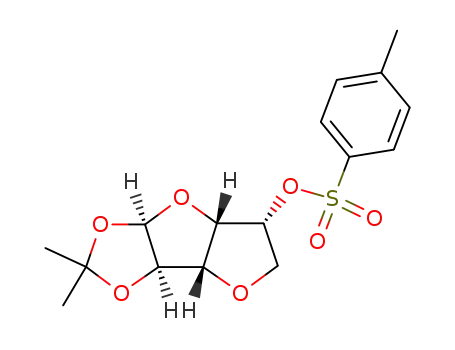 Molecular Structure of 2592-47-4 (3,6-anhydro-1,2-O-(1-methylethylidene)-5-O-[(4-methylphenyl)sulfonyl]hexofuranose)