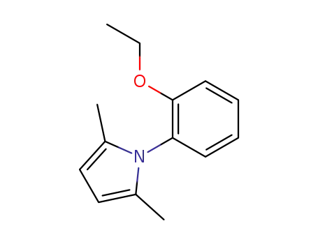 Molecular Structure of 124678-42-8 (1H-Pyrrole,1-(2-ethoxyphenyl)-2,5-dimethyl-(9CI))