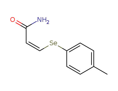 Molecular Structure of 63462-41-9 (2-Propenamide, 3-[(4-methylphenyl)seleno]-, (Z)-)
