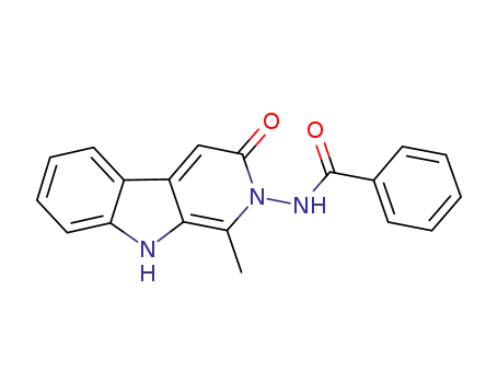2-(benzoylamino)-1-methyl-2,9-dihydro-3H-β-carbolin-3-one
