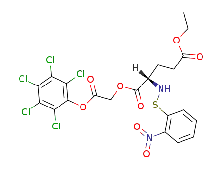 L-Glutamic acid, N-[(2-nitrophenyl)thio]-, 5-ethyl
1-[2-oxo-2-(pentachlorophenoxy)ethyl] ester