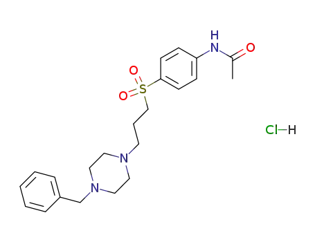 Acetamide, N-(4-((3-(4-(phenylmethyl)-1-piperazinyl)propyl)sulfonyl)phenyl)-, monohydrochloride