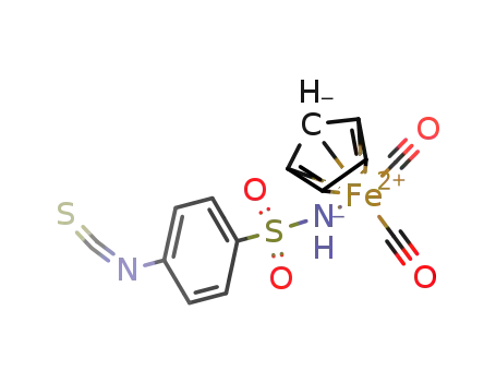 Molecular Structure of 546094-91-1 ([CpFe(CO)2(η1-N-4-isothiocyanatobenzenesulfonamido)])