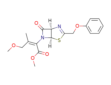 (<i>E</i>)-4-methoxy-3-methyl-2-((1<i>R</i>)-7-oxo-3-phenoxymethyl-(1<i>r</i><i>H</i>,5<i>c</i><i>H</i>)-4-thia-2,6-diaza-bicyclo[3.2.0]hept-2-en-6-yl)-but-2-enoic acid methyl ester