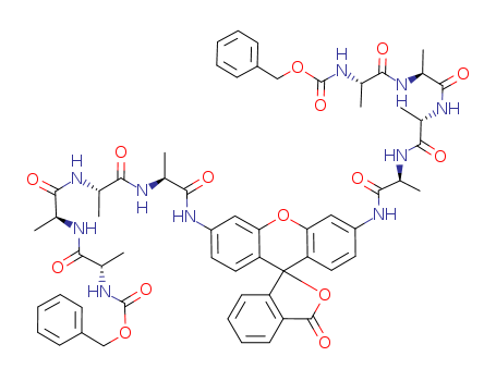bis(N-benzyloxycarbonyltetraalanyl)rhodamine
