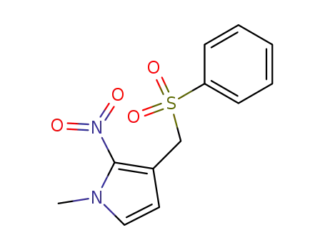 1H-Pyrrole, 1-methyl-2-nitro-3-[(phenylsulfonyl)methyl]-