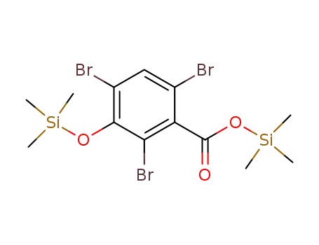 Molecular Structure of 79302-45-7 (2,4,6-tribromo-3-trimethylsiloxybenzoic acid trimethylsilyl ester)