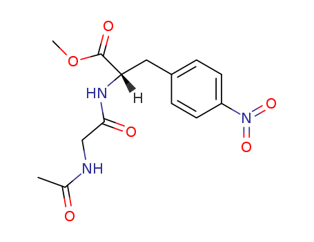L-Phenylalanine, N-(N-acetylglycyl)-4-nitro-, methyl ester