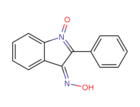 Molecular Structure of 31917-92-7 (3H-Indol-3-one, 2-phenyl-, oxime, 1-oxide)