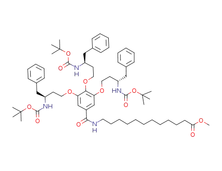 12-[3,4,5-tris(3-N-(tert-butoxycarbonyl)amino-4-phenyl-1-butoxy)benzoylamino]dodecanoic acid methyl ester