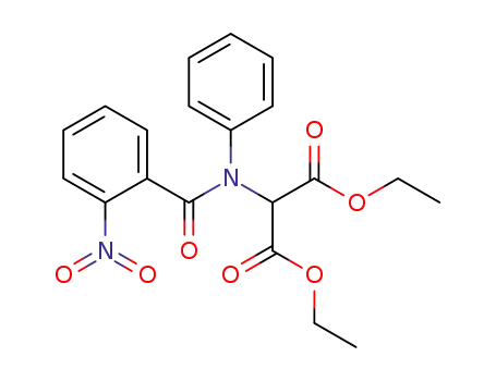 Molecular Structure of 63931-32-8 (Propanedioic acid, [(2-nitrobenzoyl)phenylamino]-, diethyl ester)