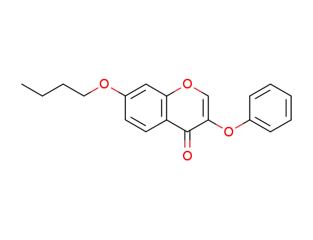 Molecular Structure of 137460-56-1 (7-butoxy-3-phenoxy-4H-chromen-4-one)