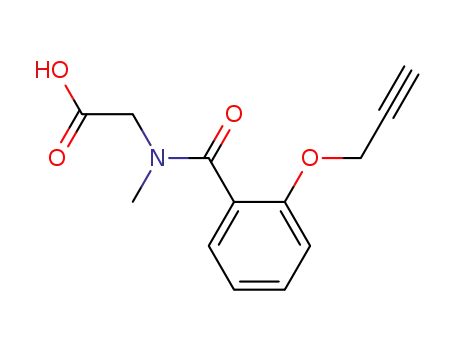N-methyl-N-<2-(prop-2-ynyloxy)benzoyl>glycine