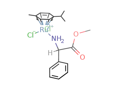 [Ru(η6-(p-cymene))Cl2(κ1-N-(rac)-phenylglycine methylester)]