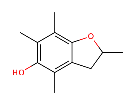 Molecular Structure of 86646-86-8 (5-Benzofuranol, 2,3-dihydro-2,4,6,7-tetramethyl-)