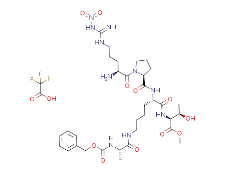 H-Arg(NO<sub>2</sub>)-Pro-Lys(Z-Ala)-Thr-OMe trifluoroacetate