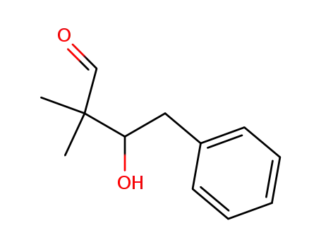 Molecular Structure of 54322-95-1 (3-Hydroxy-2,2-dimethyl-4-phenyl-butyraldehyde)