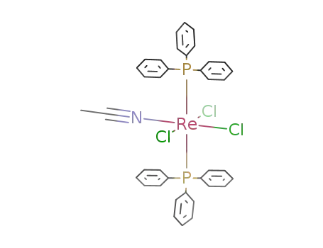 Molecular Structure of 34387-57-0 ((ACETONITRILE)TRICHLOROBIS(TRIPHENYL-)