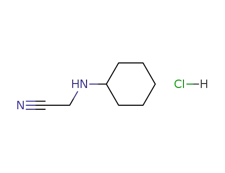 Molecular Structure of 87486-27-9 (Acetonitrile, (cyclohexylamino)-, monohydrochloride)
